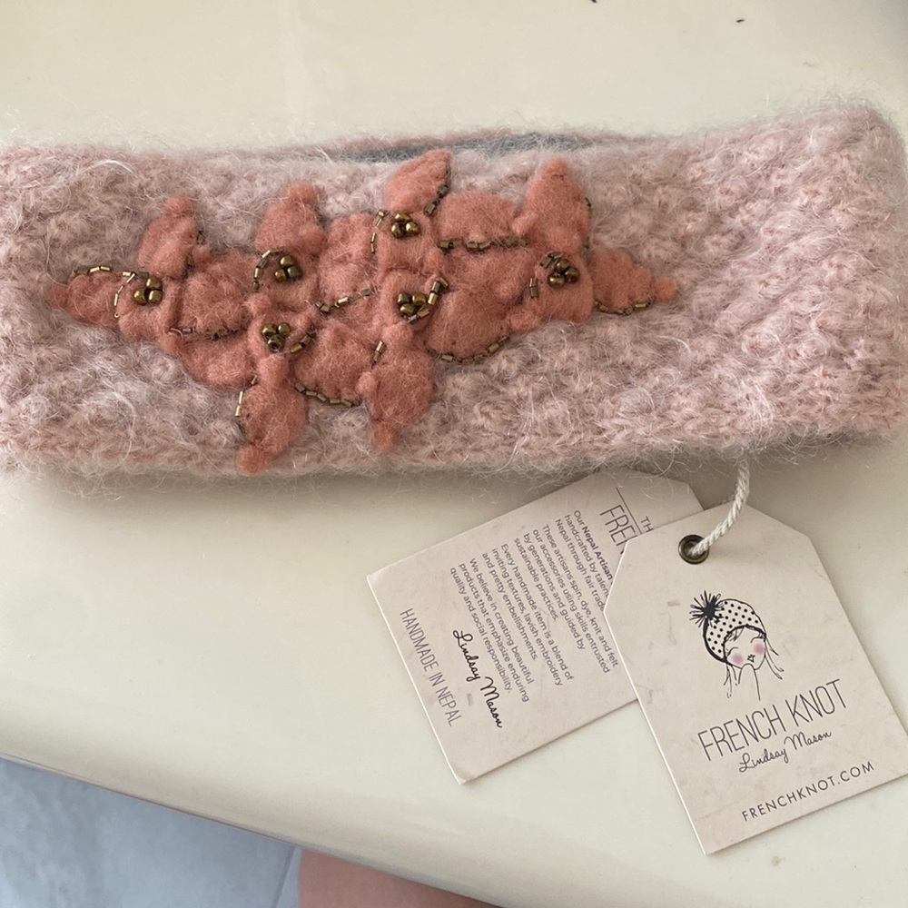 Nwt - French knot ear warmer